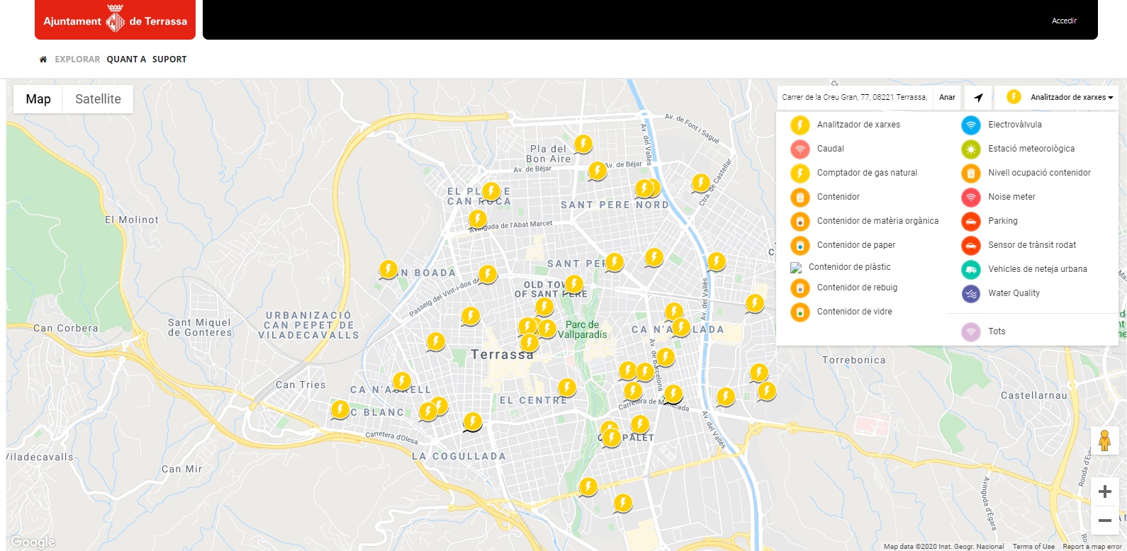 Terrassa ciudad inteligente y Plataforma Sentilo – Terrassa Ciutat Digital