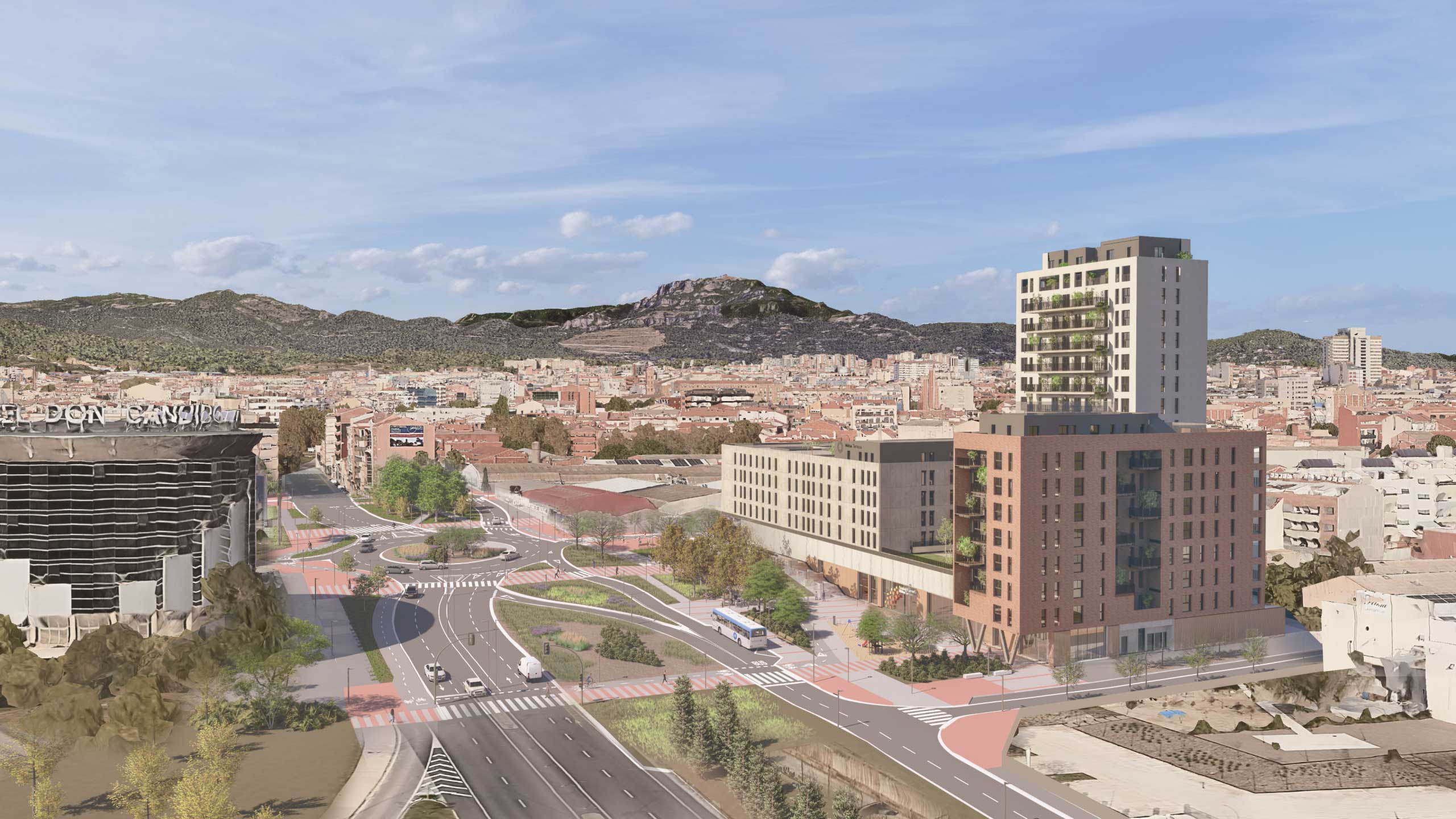 El sud de la ciutat es transforma amb una nova entrada, un nou polígon, equipaments i zones verdes